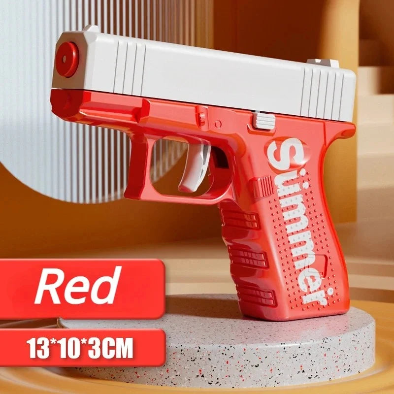 Kids Manual Water Gun, Hand-Powered Pump Action Squirt Blaster Mini Portable Outdoor Beach Toy for Ages 4-6 Fun Water Play Gift