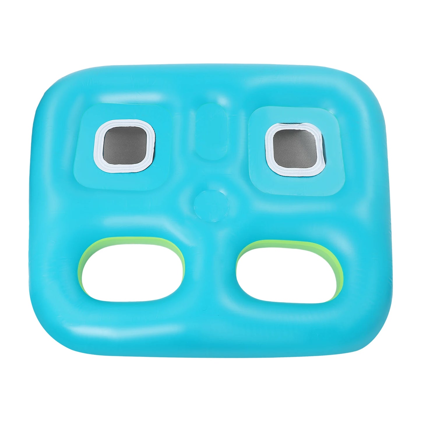 2-person Pool Float Inflatable Sofa with Drink Holder and Backrest Inflatable Lounge Chair Pool Float for Summer Swimming Pool