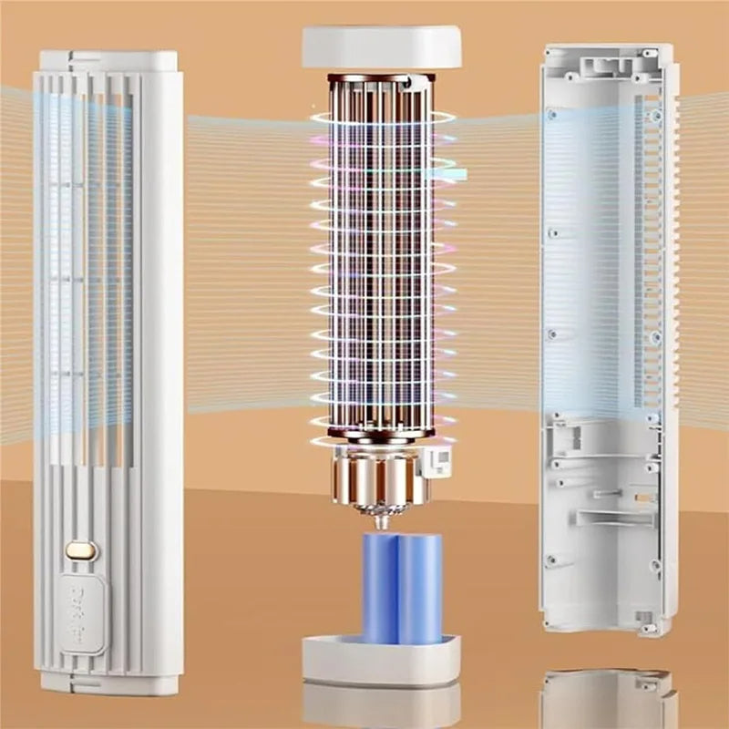 USB Rechargeable Portable Air Conditioner Tower Fan – Sleek Cordless Cooling