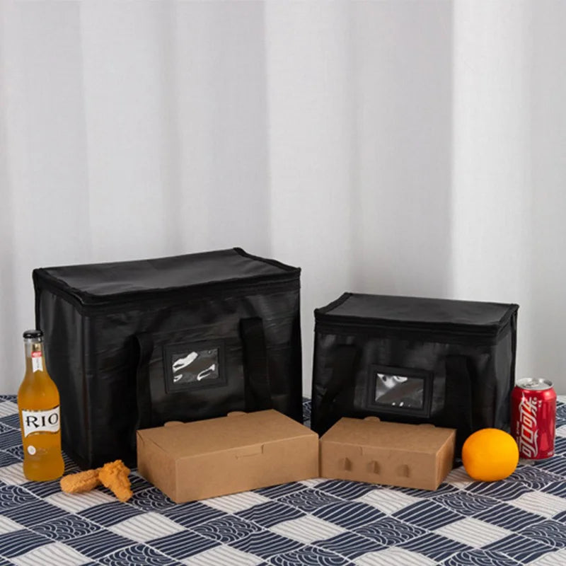 Foldable Cooler Bag Waterproof Oxford Fabric Insulated Lunch Tote Portable Picnic Bag for Grocery Shopping Camping Travel
