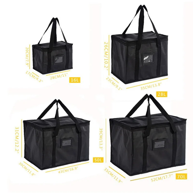 Foldable Cooler Bag Waterproof Oxford Fabric Insulated Lunch Tote Portable Picnic Bag for Grocery Shopping Camping Travel
