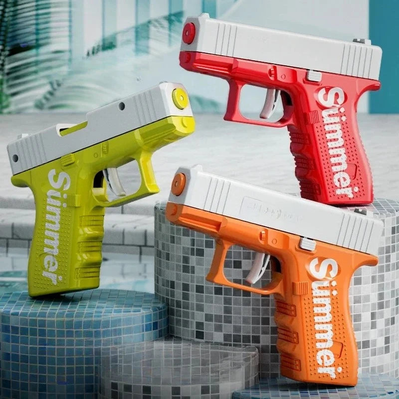 Kids Manual Water Gun, Hand-Powered Pump Action Squirt Blaster Mini Portable Outdoor Beach Toy for Ages 4-6 Fun Water Play Gift
