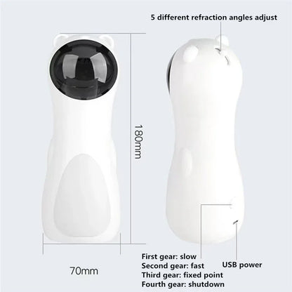 Automatic Cat Laser Toy – Interactive Rotating Laser with 3 Modes & 5 Angles