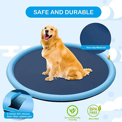 Dog Splash Pad – Outdoor Sprinkler Mat for Dogs & Kids
