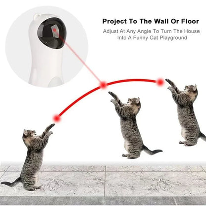 Automatic Cat Laser Toy – Interactive Rotating Laser with 3 Modes & 5 Angles