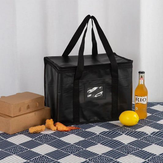 Foldable Cooler Bag Waterproof Oxford Fabric Insulated Lunch Tote Portable Picnic Bag for Grocery Shopping Camping Travel