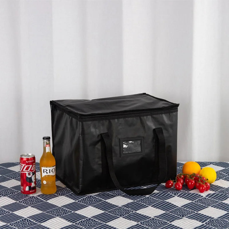 Foldable Cooler Bag Waterproof Oxford Fabric Insulated Lunch Tote Portable Picnic Bag for Grocery Shopping Camping Travel