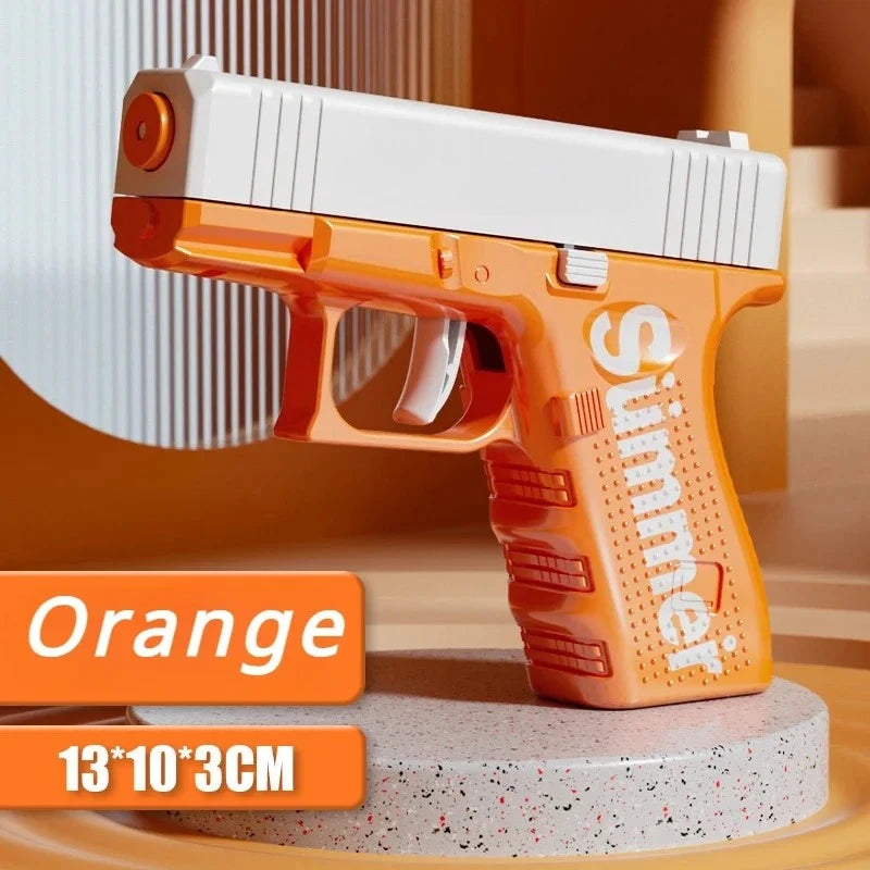 Kids Manual Water Gun, Hand-Powered Pump Action Squirt Blaster Mini Portable Outdoor Beach Toy for Ages 4-6 Fun Water Play Gift