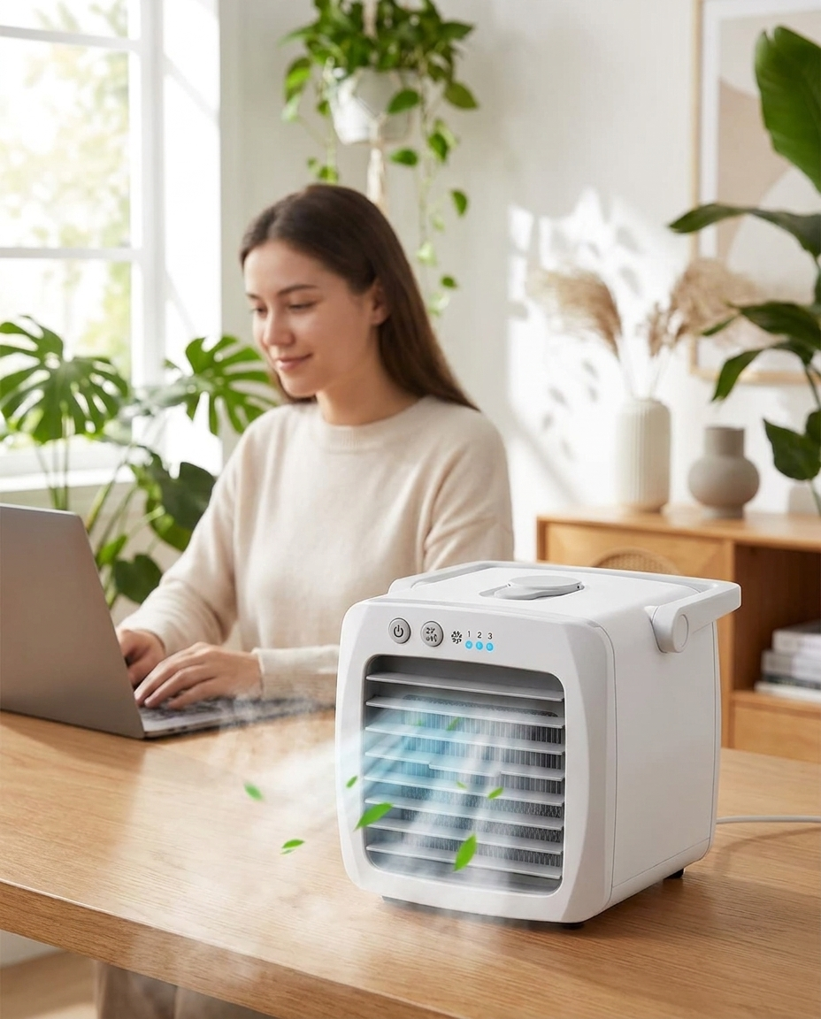 4-in-1 portable AC humidifier purifier lifestyle photo